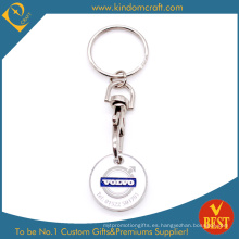 Promoción de venta caliente Trolley Coin Keyring